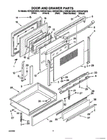 02 - Door And Drawer parts for Kitchenaid Range KERC607GBS0 from AppliancePartsPros.com