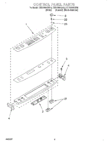 06 - Control Panel, Lit / Optional parts for Kitchenaid Range KERC600GWH0 from AppliancePartsPros.com