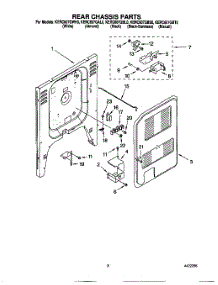05 - Rear Chassis parts for Kitchenaid Range KERC607GBT0 from AppliancePartsPros.com