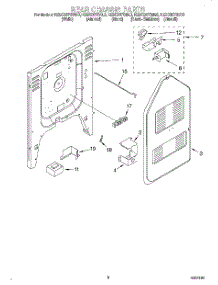 06 - Rear Chassis, Lit / Optional parts for Kitchenaid Range KESC307GBL0 from AppliancePartsPros.com