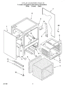 04 - Oven Chassis parts for Kitchenaid Range KESC300BAL6 from AppliancePartsPros.com