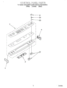 02 - Control Panel parts for Kitchenaid Range KESC300BBL6 from AppliancePartsPros.com