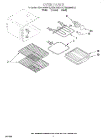 05 - Oven parts for Kitchenaid Range KESC300BBL6 from AppliancePartsPros.com