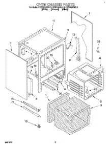 04 - Oven Chassis parts for Kitchenaid Range KESH307BAL2 from AppliancePartsPros.com