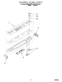 02 - Control Panel parts for Kitchenaid Range KESC307BAL3 from AppliancePartsPros.com