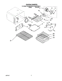 05 - Oven parts for Kitchenaid Range KESC307BAL3 from AppliancePartsPros.com