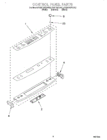 03 - Control Panel parts for Kitchenaid Range KGST307BBL2 from AppliancePartsPros.com
