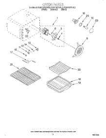07 - Oven parts for Kitchenaid Range KGST307BBL2 from AppliancePartsPros.com