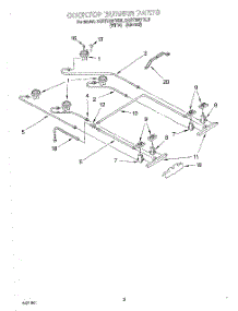 03 - Cooktop Burner parts for Kitchenaid Range KGST300FAL0 from AppliancePartsPros.com