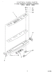 02 - Control Panel parts for Kitchenaid Range KESH307BBL1 from AppliancePartsPros.com