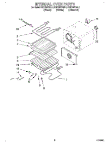 05 - Internal Oven parts for Kitchenaid Range KDDT207BAL1 from AppliancePartsPros.com