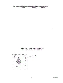 02 - Sealed Gas Assembly parts for Kitchenaid Range KDDT207BBL9 from AppliancePartsPros.com