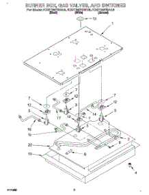 03 - Burner Box, Gas Valves, And Switches parts for Kitchenaid Range KDDT207BBL9 from AppliancePartsPros.com