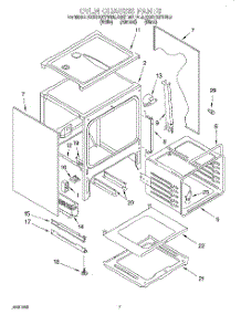 05 - Oven Chassis parts for Kitchenaid Range KGST307FAL0 from AppliancePartsPros.com