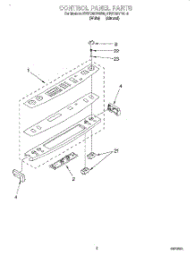 02 - Control Panel parts for Kitchenaid Range KESC307BAL6 from AppliancePartsPros.com