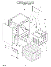 04 - Oven Chassis parts for Kitchenaid Range KESC307BAL6 from AppliancePartsPros.com