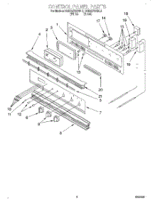 04 - Control Panel parts for Kitchenaid Oven KGBS276XBL0 from AppliancePartsPros.com