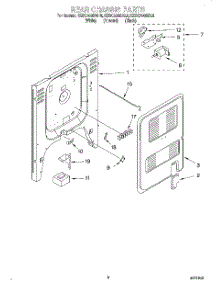 06 - Rear Chassis, Lit / Optional parts for Kitchenaid Range KESC300BWH5 from AppliancePartsPros.com