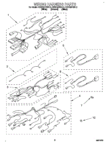 06 - Wiring Harness parts for Kitchenaid Range KESH307BWH2 from AppliancePartsPros.com