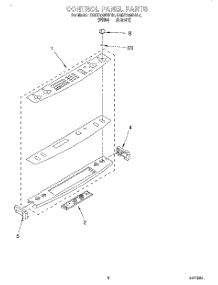 03 - Control Panel parts for Kitchenaid Range KGST300BAL1 from AppliancePartsPros.com