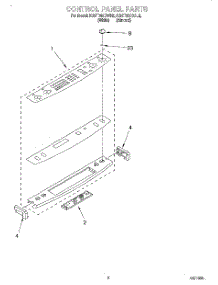 02 - Control Panel parts for Kitchenaid Range KGST300BAL2 from AppliancePartsPros.com