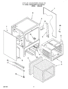 04 - Oven Chassis parts for Kitchenaid Range KESS300BWH0 from AppliancePartsPros.com
