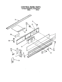 03 - Control Panel, Optional parts for Kitchenaid Range KEDS200YWH2 from AppliancePartsPros.com