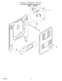 07 - Rear Chassis, Lit / Optional parts for Kitchenaid Range KGST300BAL2 from AppliancePartsPros.com