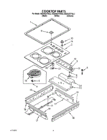 04 - Cooktop, Optional parts for Kitchenaid Range KEDH207YWH2 from AppliancePartsPros.com