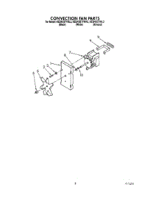 06 - Convection Fan parts for Kitchenaid Range KEDH207YWH2 from AppliancePartsPros.com