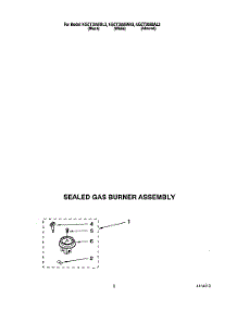 03 - Sealed Gas Burner Assembly parts for Kitchenaid Cooktop KGCT305BBL3 from AppliancePartsPros.com