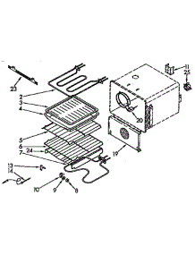 Internal Oven parts for Kitchenaid Range KEDS207AL1 from AppliancePartsPros.com