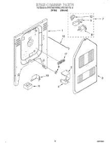 06 - Rear Chassis, Lit / Optional parts for Kitchenaid Range KESC307BWH6 from AppliancePartsPros.com