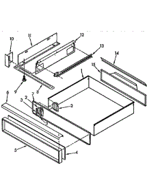 Utility Drawer And Rail parts for Kitchenaid Range KEDS207AL1 from AppliancePartsPros.com