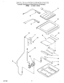 06 - Broiler And Oven Burner parts for Kitchenaid Range KGST307BBL0 from AppliancePartsPros.com