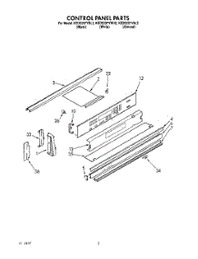 03 - Control Panel, Optional parts for Kitchenaid Range KEDS207YWH2 from AppliancePartsPros.com