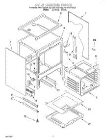 05 - Oven Chassis parts for Kitchenaid Range KGST307BAL0 from AppliancePartsPros.com