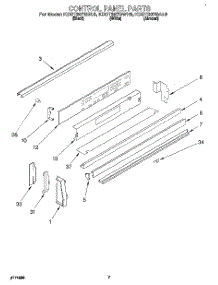06 - Control Panel parts for Kitchenaid Range KDDT207BAL9 from AppliancePartsPros.com