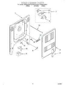 06 - Rear Chassis, Lit / Optional parts for Kitchenaid Range KESH307BWH5 from AppliancePartsPros.com