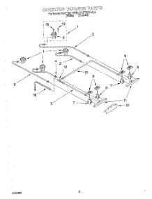 02 - Cooktop Burner parts for Kitchenaid Range KGST300BAL0 from AppliancePartsPros.com