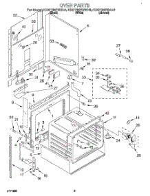 07 - Oven, Literature parts for Kitchenaid Range KDDT207BWH9 from AppliancePartsPros.com