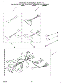10 - Wiring Harness parts for Kitchenaid Range KDDT207BAL9 from AppliancePartsPros.com