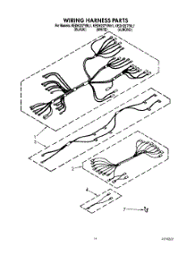 08 - Wiring Harness parts for Kitchenaid Range KEDH207YWH1 from AppliancePartsPros.com