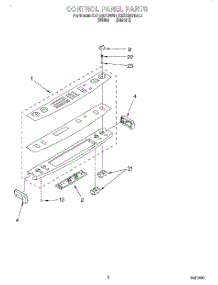 02 - Control Panel parts for Kitchenaid Range KESC307BWH1 from AppliancePartsPros.com