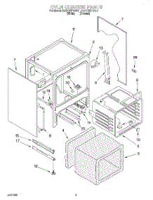 04 - Oven Chassis parts for Kitchenaid Range KESC307BWH1 from AppliancePartsPros.com