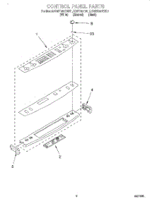 03 - Control Panel parts for Kitchenaid Range KGST307BAL1 from AppliancePartsPros.com