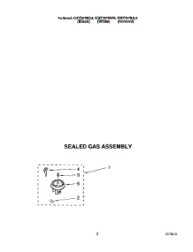 02 - Sealed Gas Assembly parts for Kitchenaid Range KDDT207BWH8 from AppliancePartsPros.com