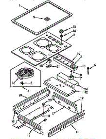 Cooktop parts for Kitchenaid Range KEDH207AL2 from AppliancePartsPros.com