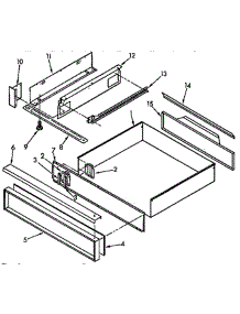 Utility Drawer And Rail parts for Kitchenaid Range KEDH207AL2 from AppliancePartsPros.com
