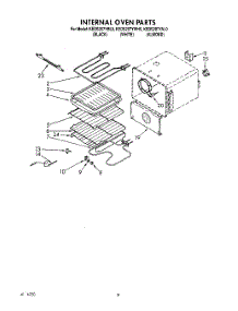 05 - Internal Oven parts for Kitchenaid Range KEDS207YAL0 from AppliancePartsPros.com